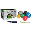 Sitting and exercise ball including pump