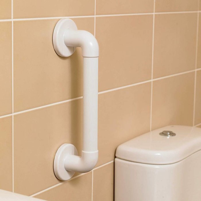 Wandbeugel in kunststof met fijne ribbels