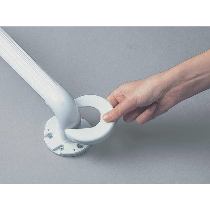 Plastic wall bracket with fine ribs