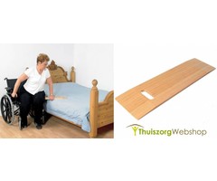 Straight transfer shelf in bamboo