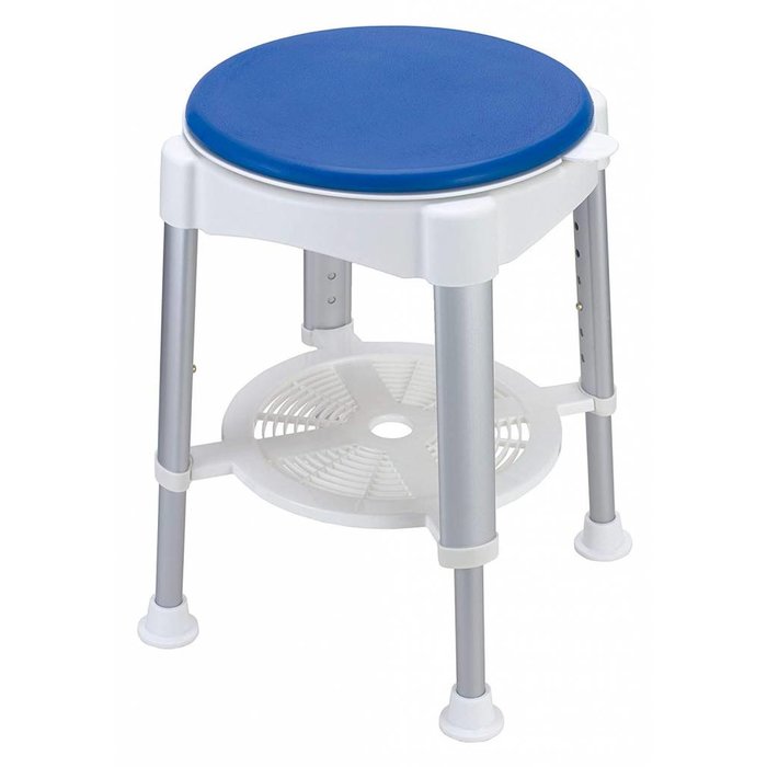 Douchestoel met draaiende ronde zitting