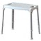 Chaise de douche en aluminium avec siège en plastique