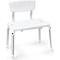 Aluminum shower chair with plastic seat