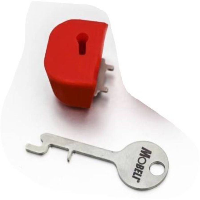 Key lock for suction cup
