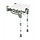 Shower seat with wall mounting and floor support