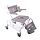 Chaise de douche/toilette positionnable manuellement