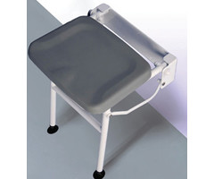 Shower chair with contoured soft seat