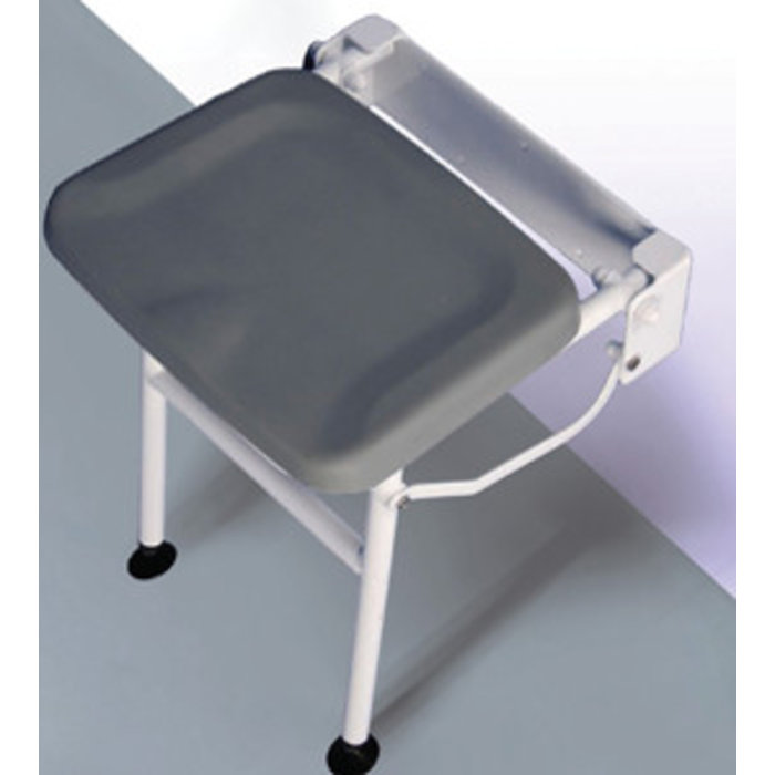 Shower chair with contoured soft seat