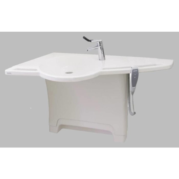 Height adjustable washbasin