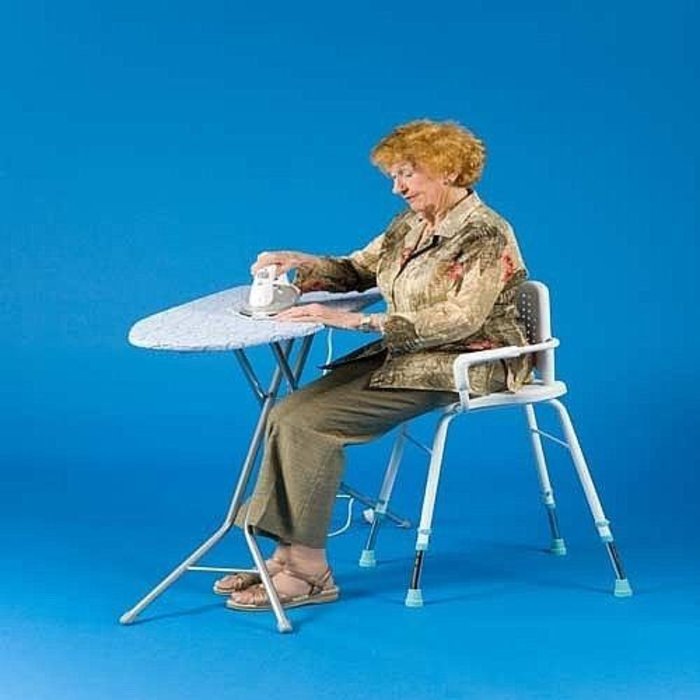 Prima Modular shower and work chair with arm and backrest - Available in 2 sizes