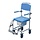 Shower/toilet chair with wheels
