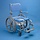 Shower/toilet chair with wheels