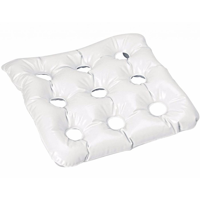 Inflatable bath and seat cushion with suction cups
