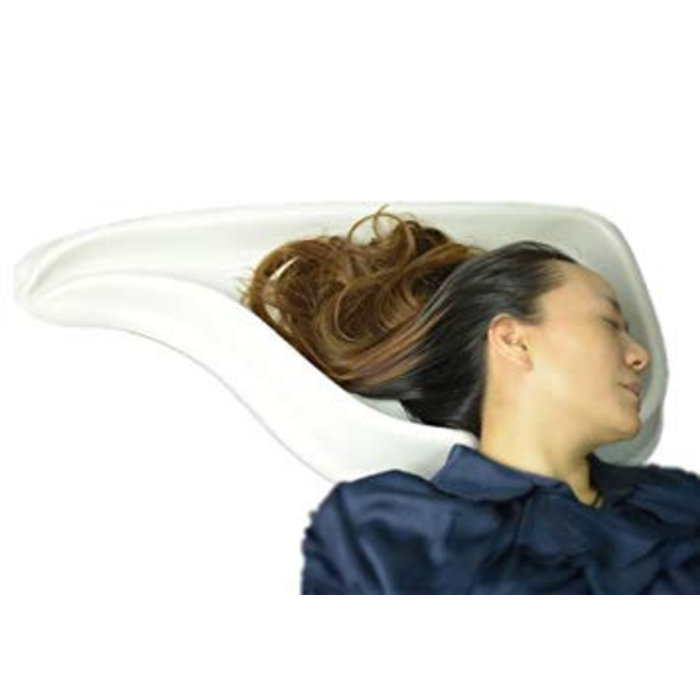 Bassin de lavage de cheveux préformé pour une utilisation au lit