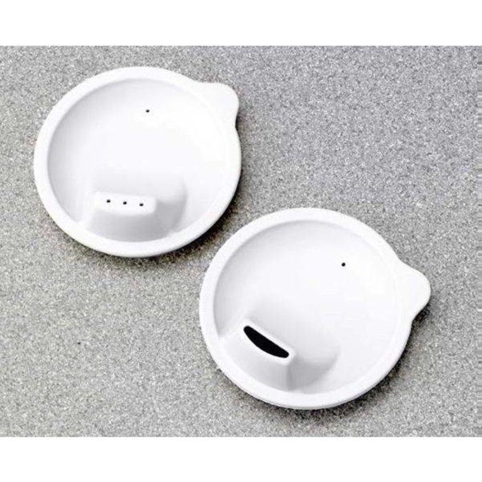 Cup with 2 large handles and spout