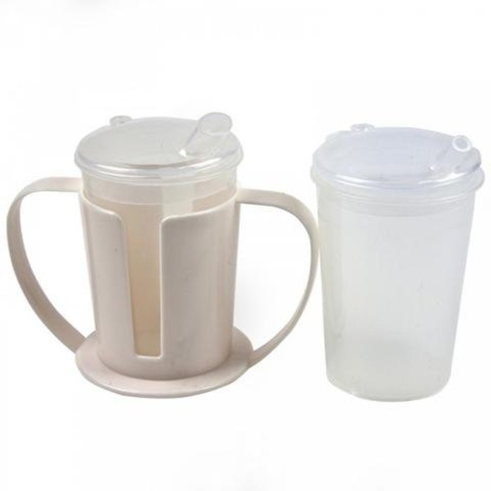 Porte-gobelet avec 2 tasses et 2 becs verseurs