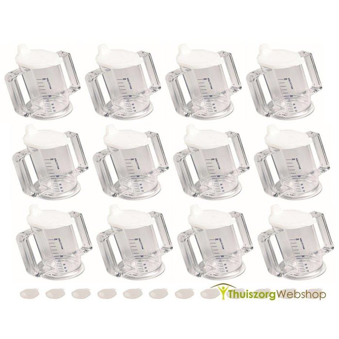 Handycup® institution 80° transparent (per 12)