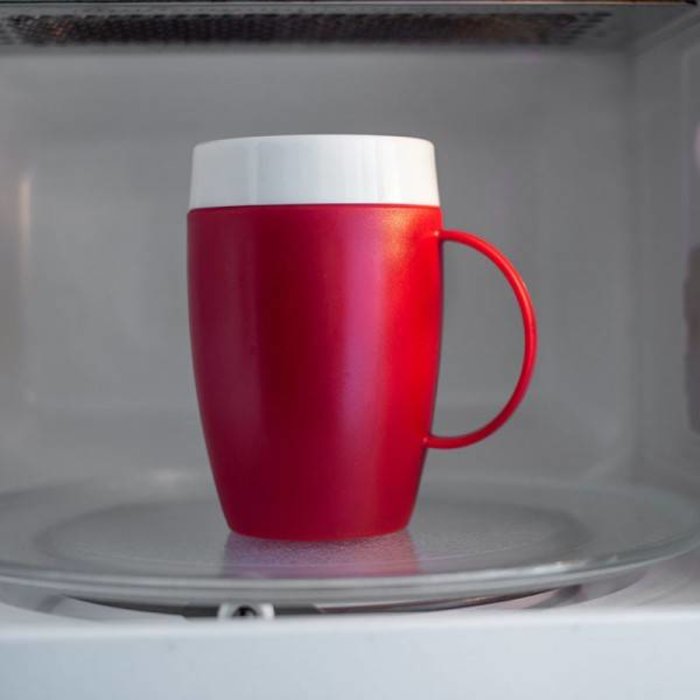 Insulating cup funnel shape with 1 handle