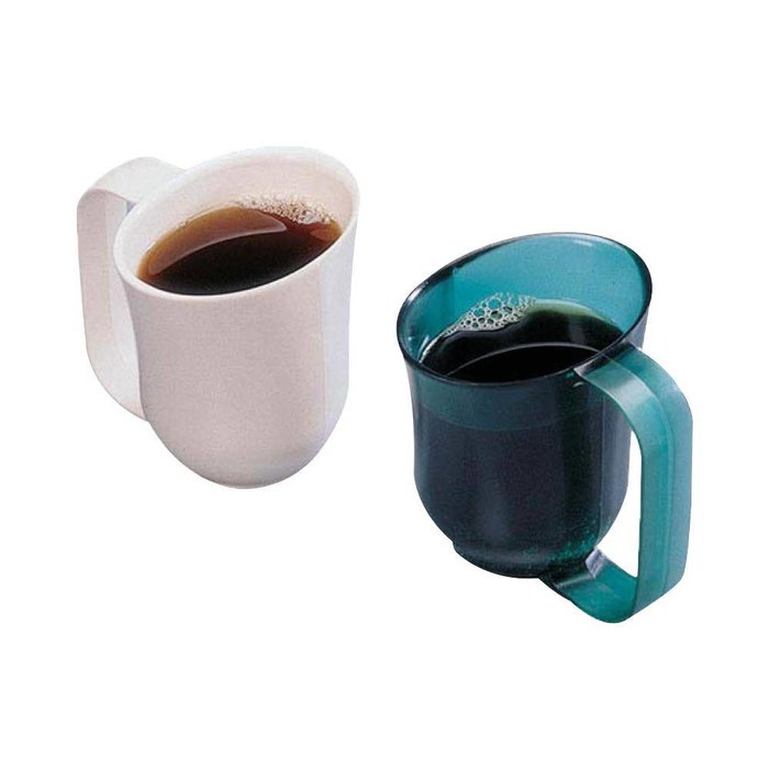 Weighted cup with oval top dysphagia