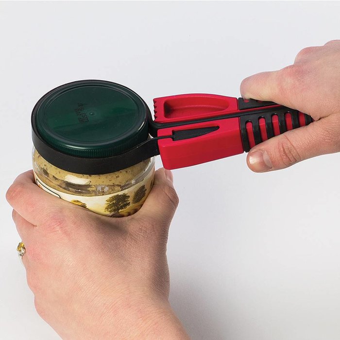 Jar opener with tensioning buckle