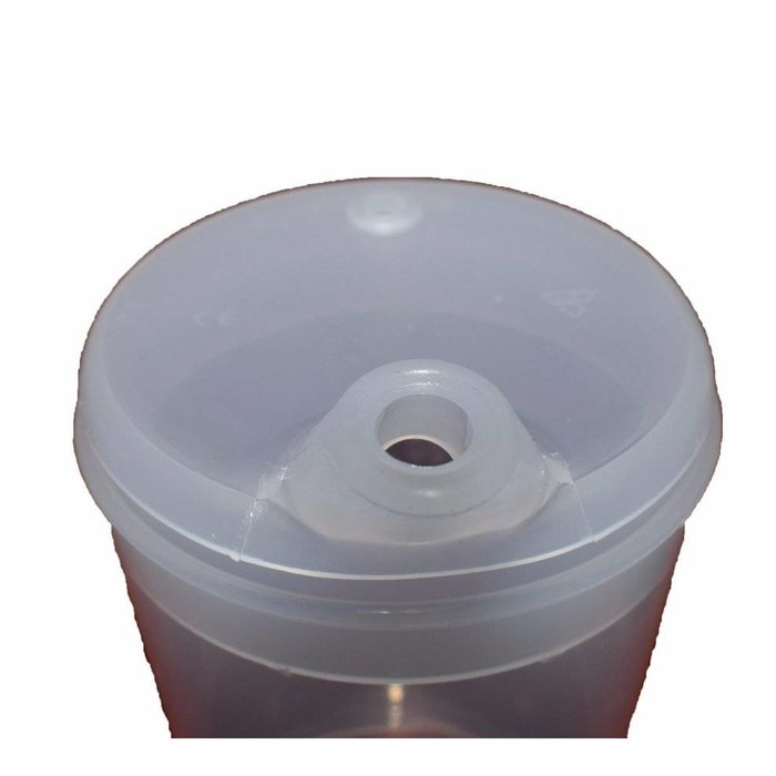 Transparent drinking cups with spout