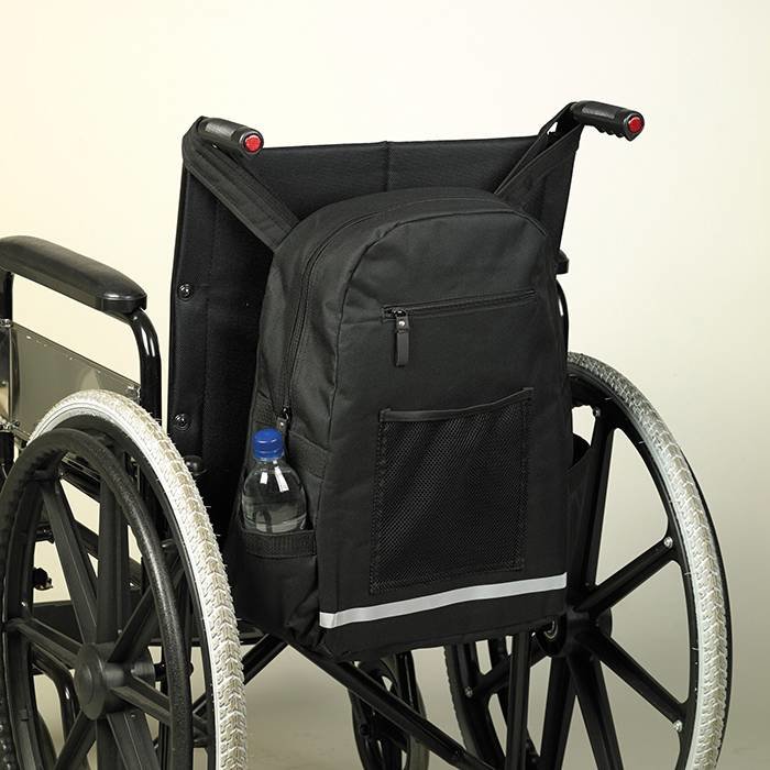 Sac de rangement pour l'arrière du fauteuil roulant Deluxe