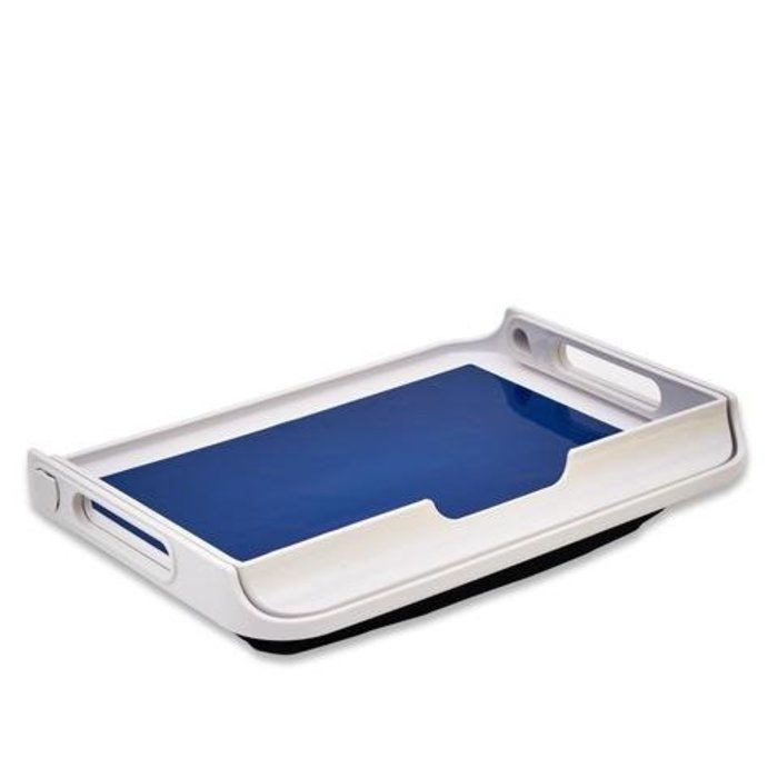 Non-slip tray with bean bag at the bottom