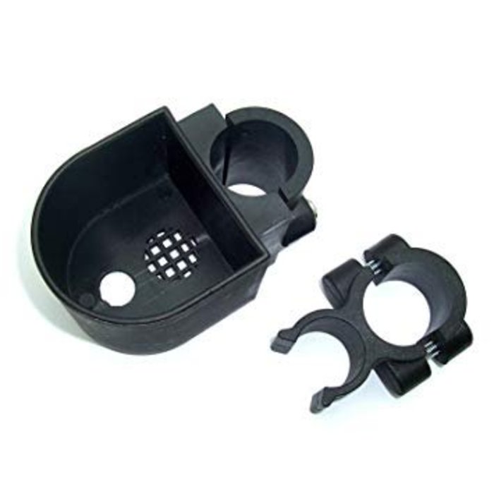 Walking stick holder for wheelchair or walking aid