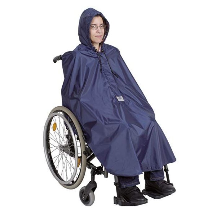 Poncho pour fauteuil roulant doublé