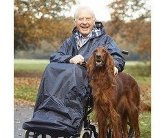 Poncho de pluie complet avec manches pour utilisation en fauteuil roulant