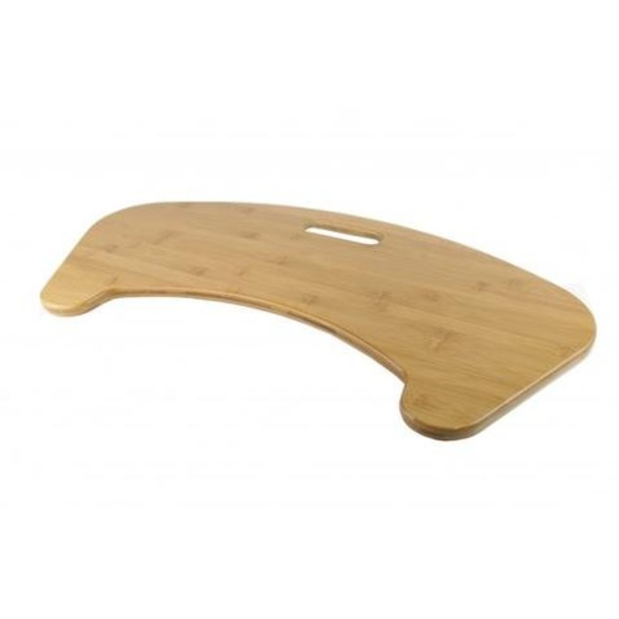 Curved transfer board in bamboo