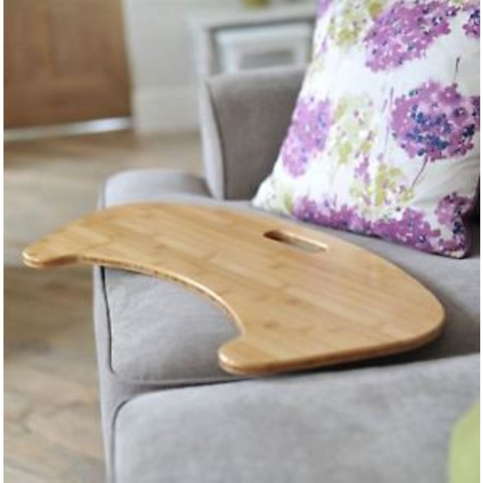 Curved transfer board in bamboo