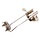 Ice cap with 5 pins for walking stick or crutch