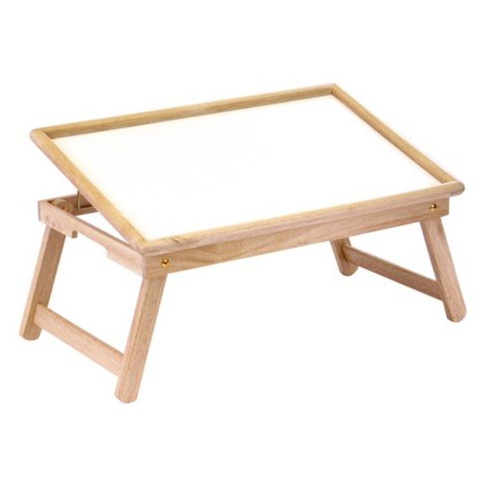 Wooden table for on the bed