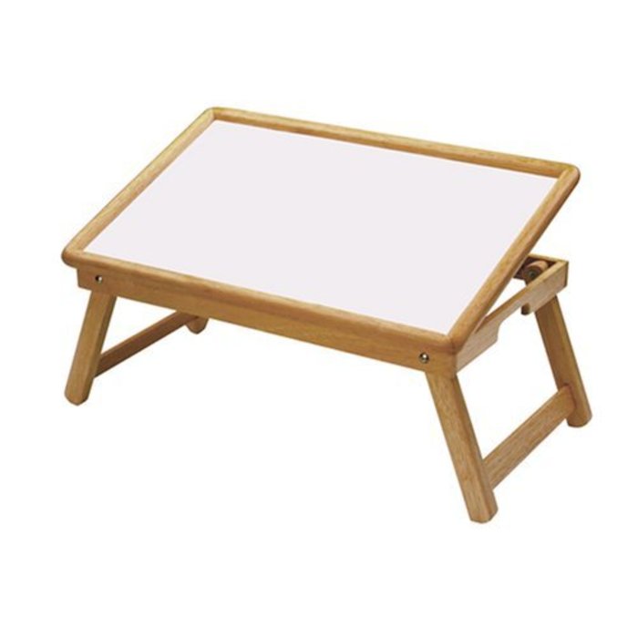 Wooden table for on the bed