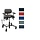 Triple/work chair for sitting and standing Vela Salsa with central brake
