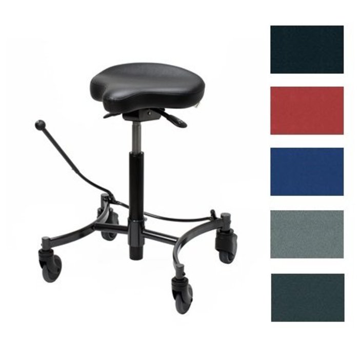 Trippel/werkstoel voor zit en stand Vela Salsa met centrale rem