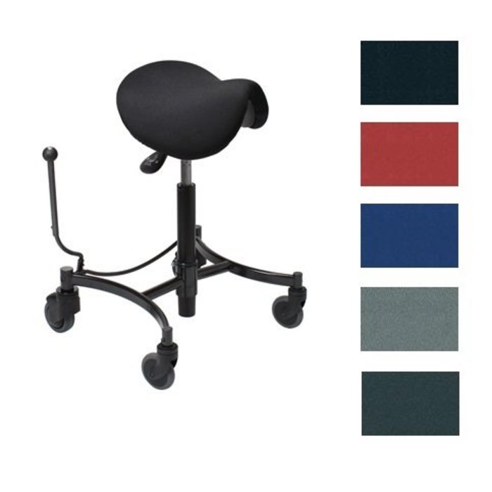 Trippel/werkstoel voor zit en stand Vela Salsa met centrale rem