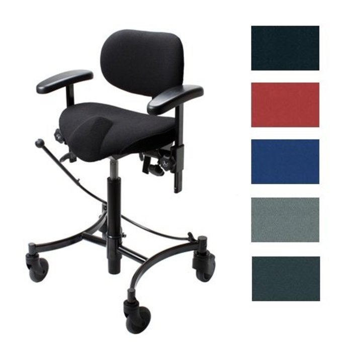 Triple/work chair for sitting and standing Vela Salsa with central brake