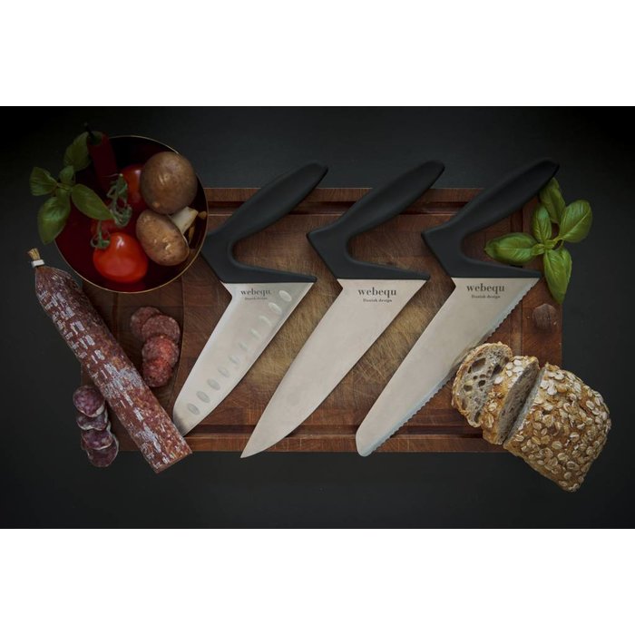 Couteaux de cuisine ergonomiques Webequ® avec Soft Touch
