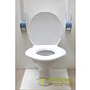 Toilet seat for obese persons