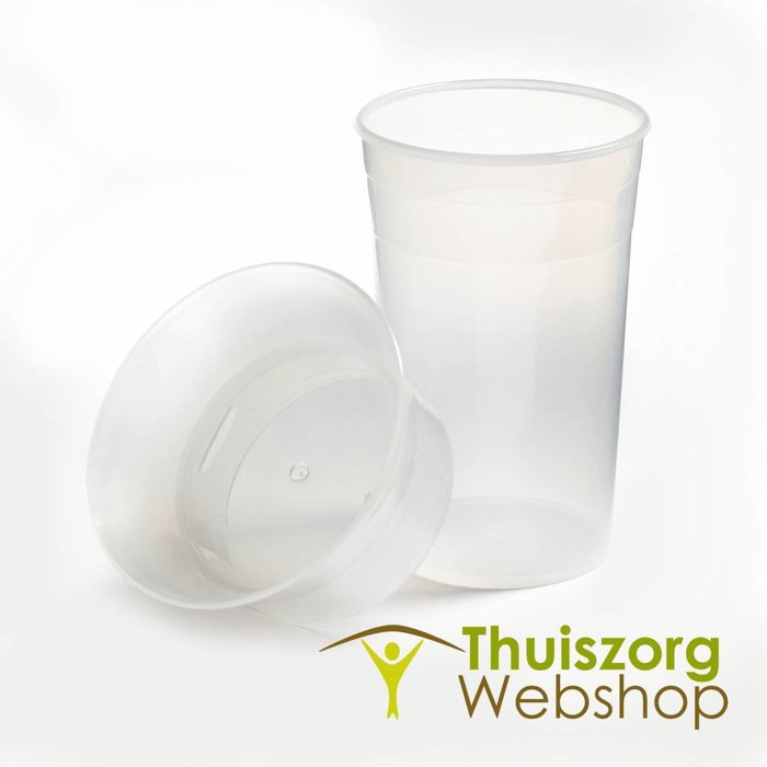 Dysphagiebeker (slikstoornis) 200 ml wit-transparant