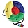 Throwing game with 4 colored compartments