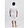 White body with short legs, short sleeves, zip fastening at the back and between the legs