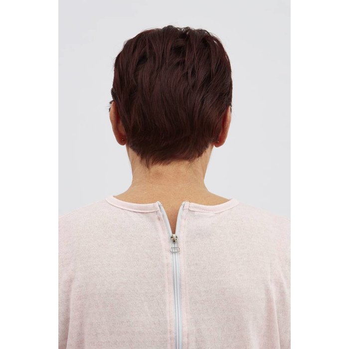 Pink pajamas with zipper on the back