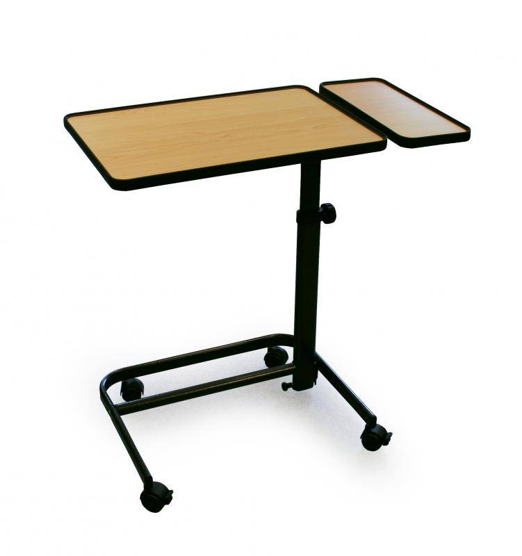 sofa table with fixed side shelf