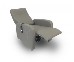 Aquitaine tilting armchair in imitation leather or microfibre