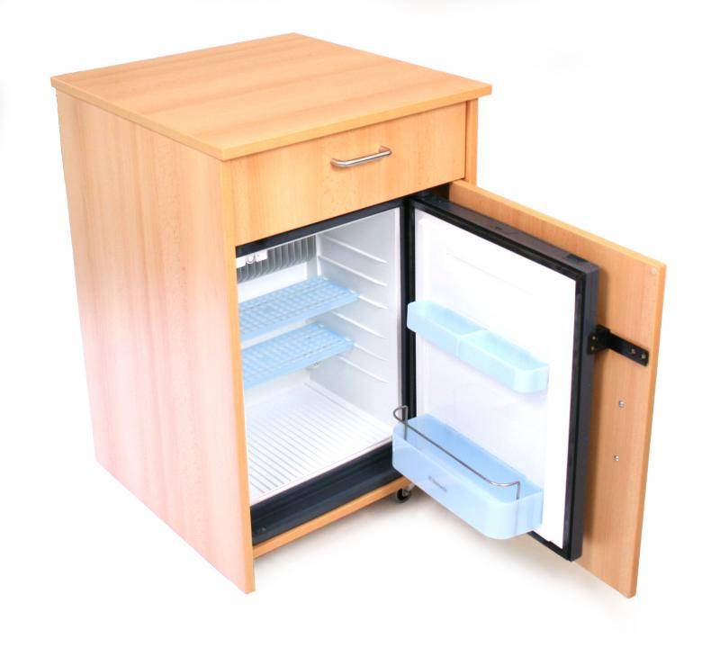 Table de nuit avec réfrigérateur intégré