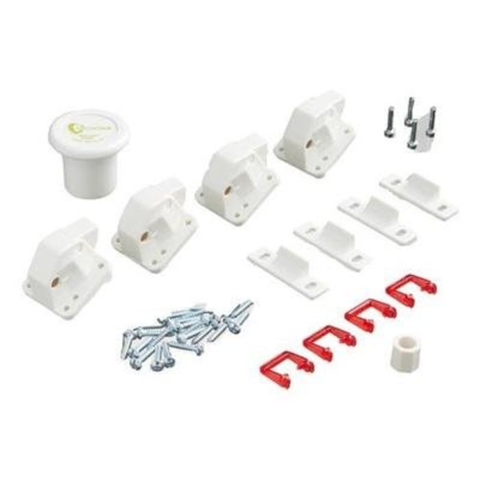 Set of 4 magnetic locks for cabinet or drawer