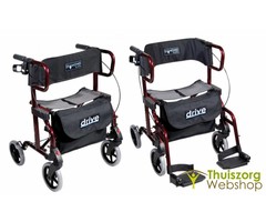 Foldable rollator / wheelchair 2-in1